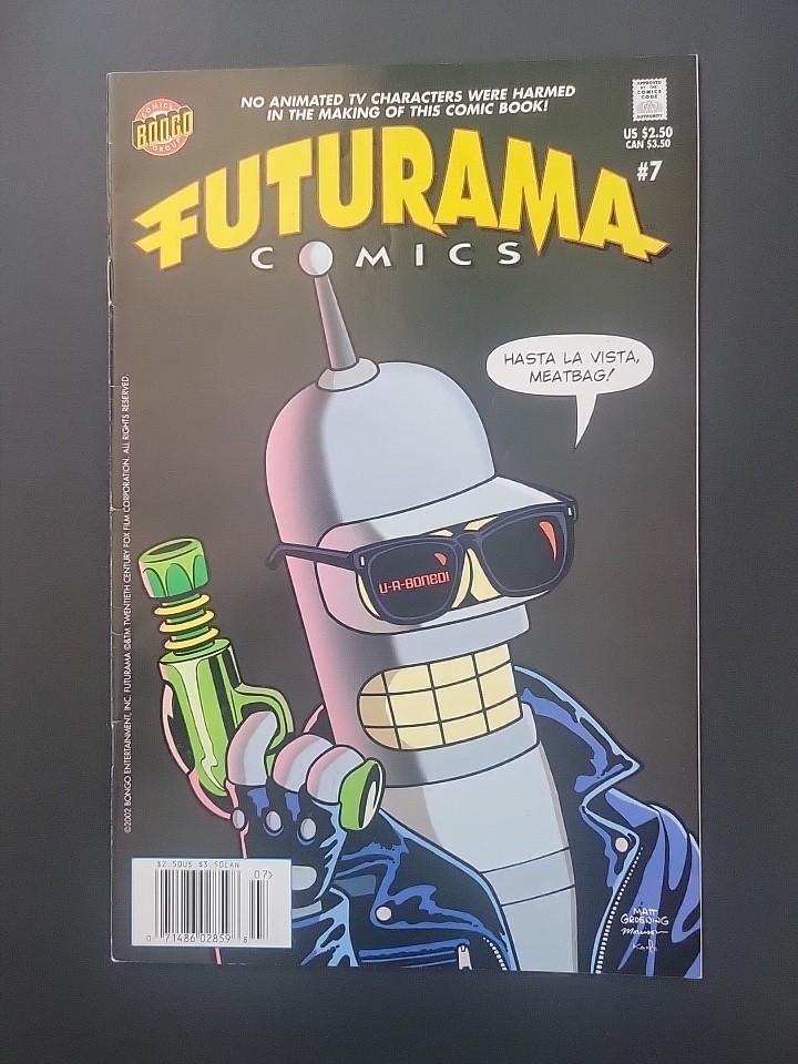 Futurama #7 2002 Bongo Comics Newsstand WE COMBINE SHIP Comic Book RY109-268