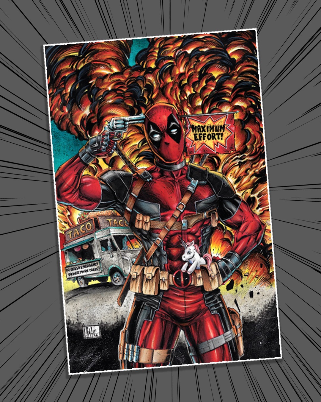 CUSTOM COMIC ART COMMISSION Original 9x12 Full Color Art by Jim Kyle