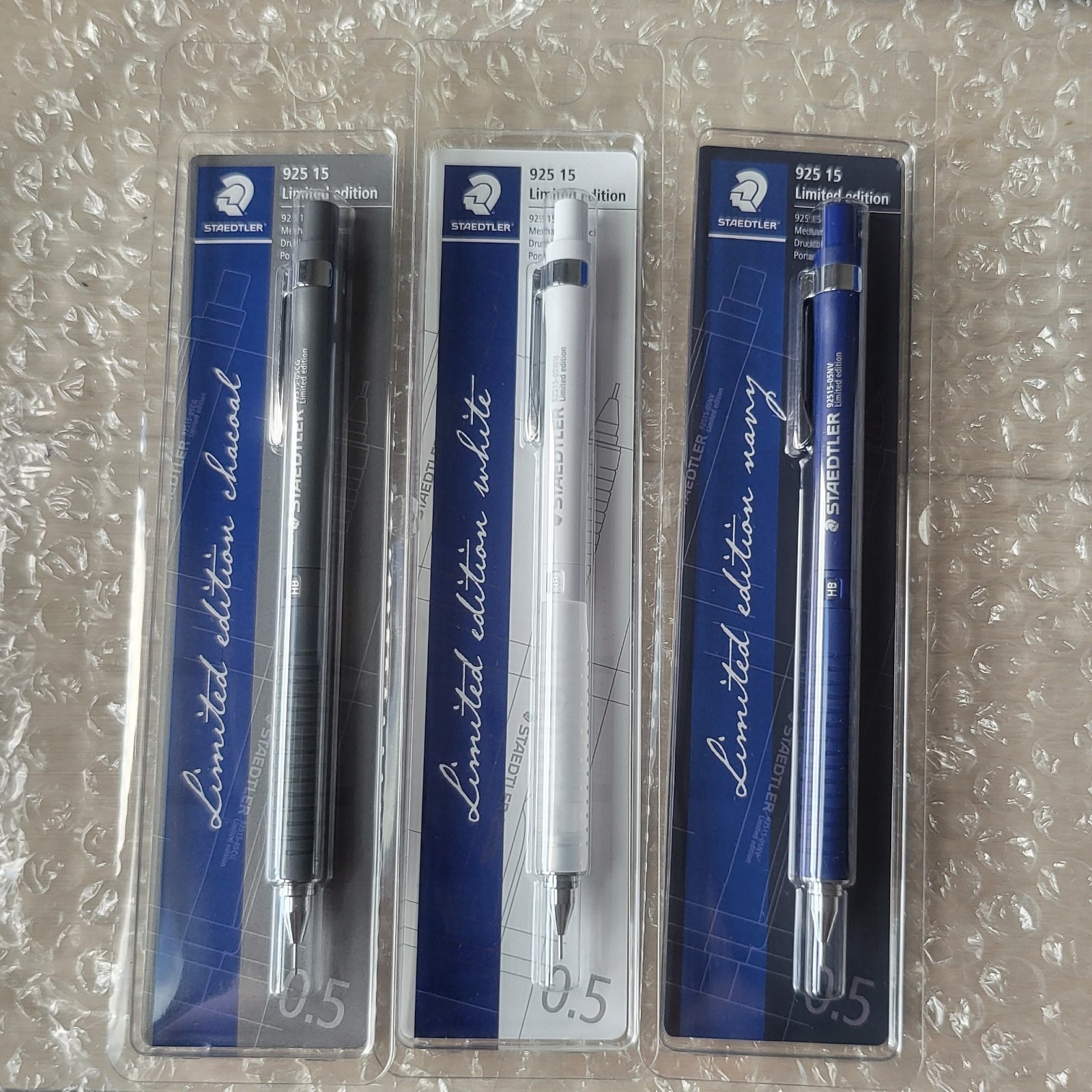 Staedtler 925 15 Mechanical Pencil 0.5mm Limited Edition Navy / Charcoal / White
