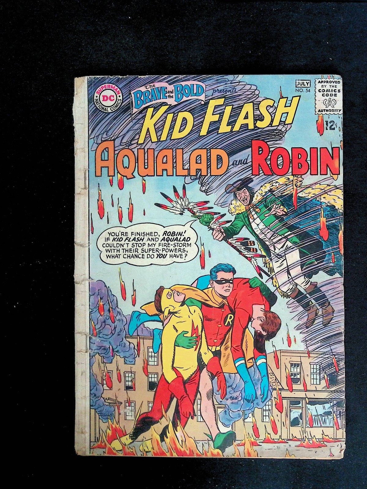 1964 Brave and the Bold 54 Kid Flash Aqualad Robin DC
