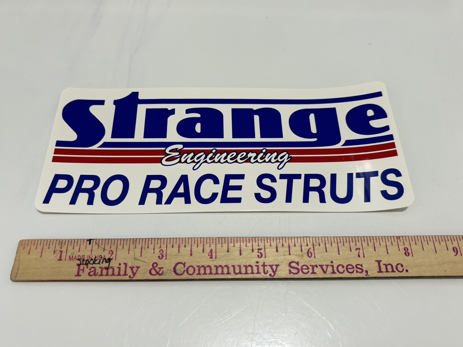 Strange Engineering Pro Race Struts NHRA Racing Large Decal Sticker