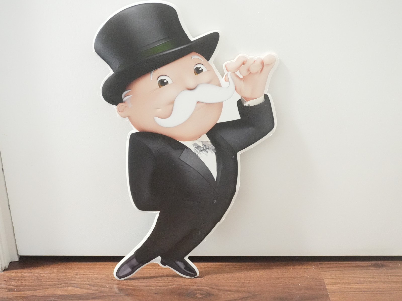McDonald’s Monopoly Mr. Monopoly Promo Promotional Poster Sign Store Display 24