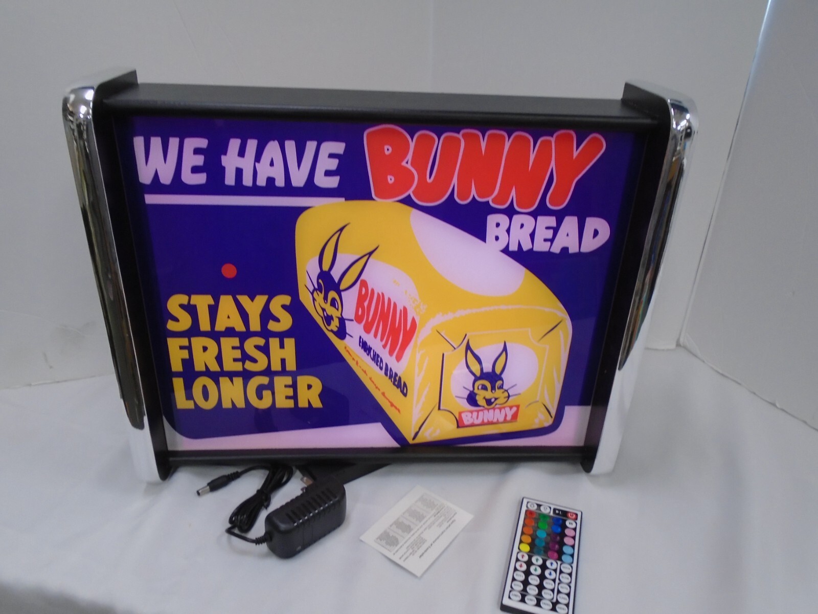 We Have Bunny Bread LED Display lighted sign lightbox Wall hanging Light