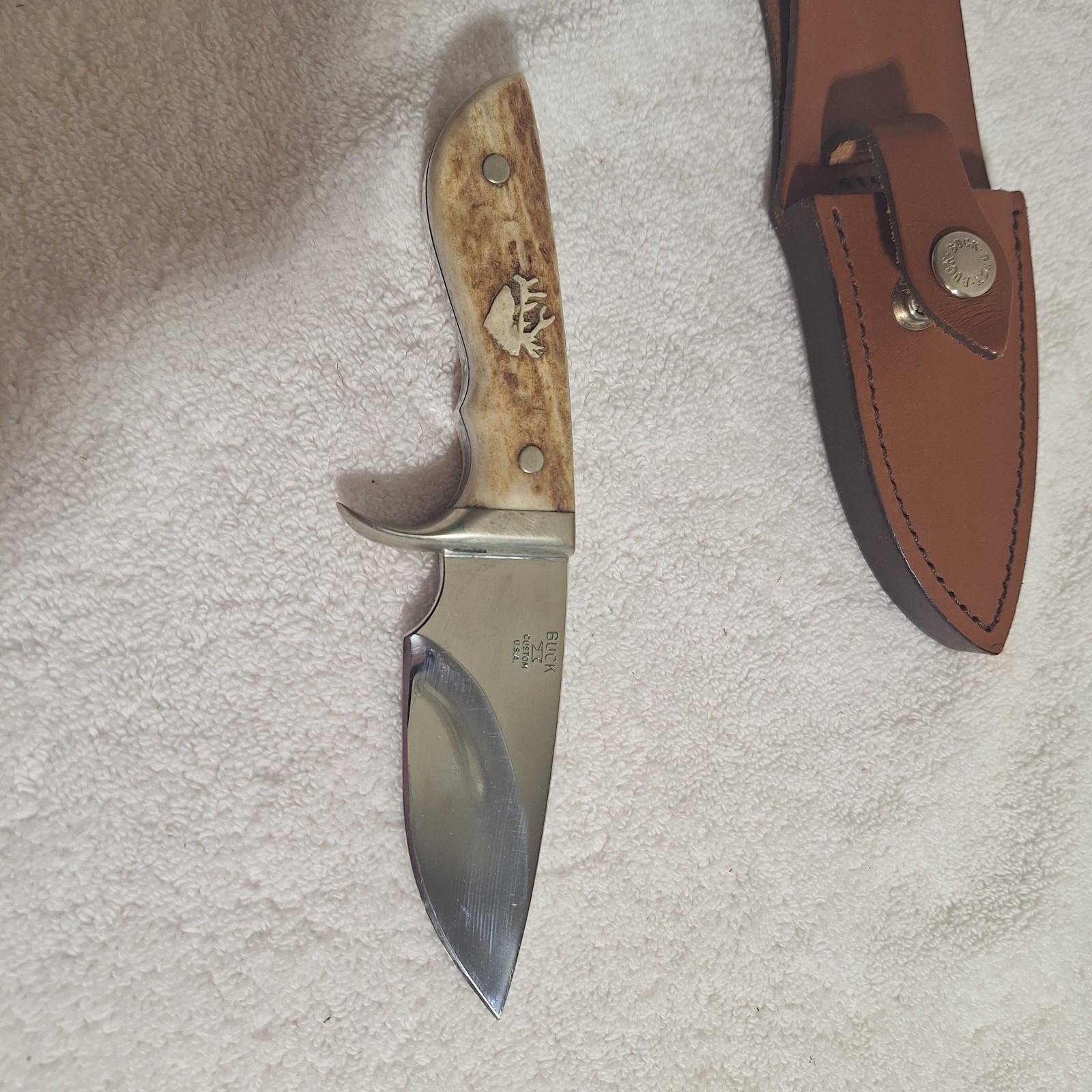 Buck Knife Custom 925 Elk Skinner, looks mint, BG-42 steel