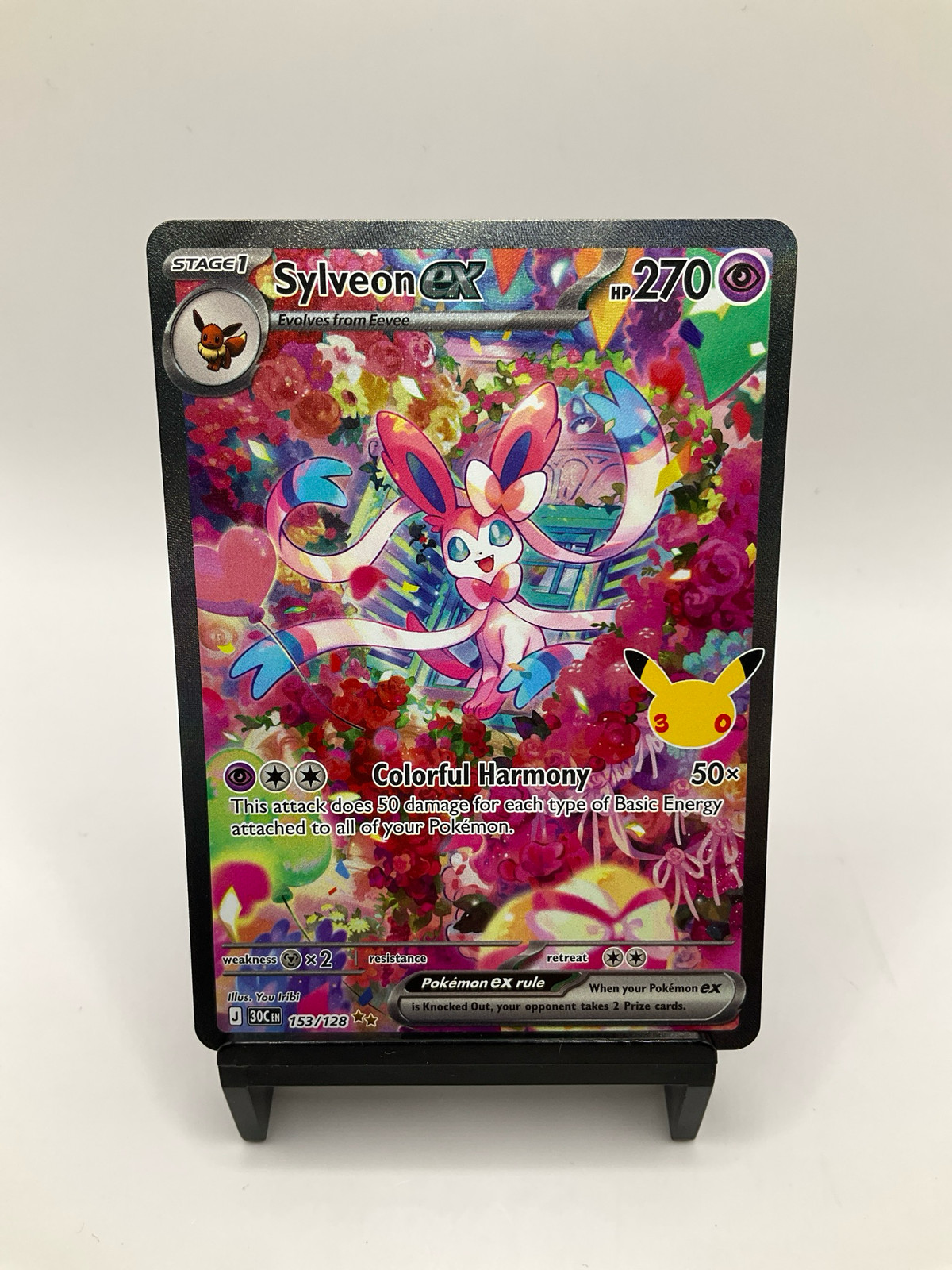 2026 POKEMON 30TH CELEBRATION SYLVEON EX 153/128