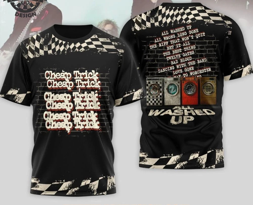 NEW Cheap Trick Band All Washed Up 3D T Shirt CC273