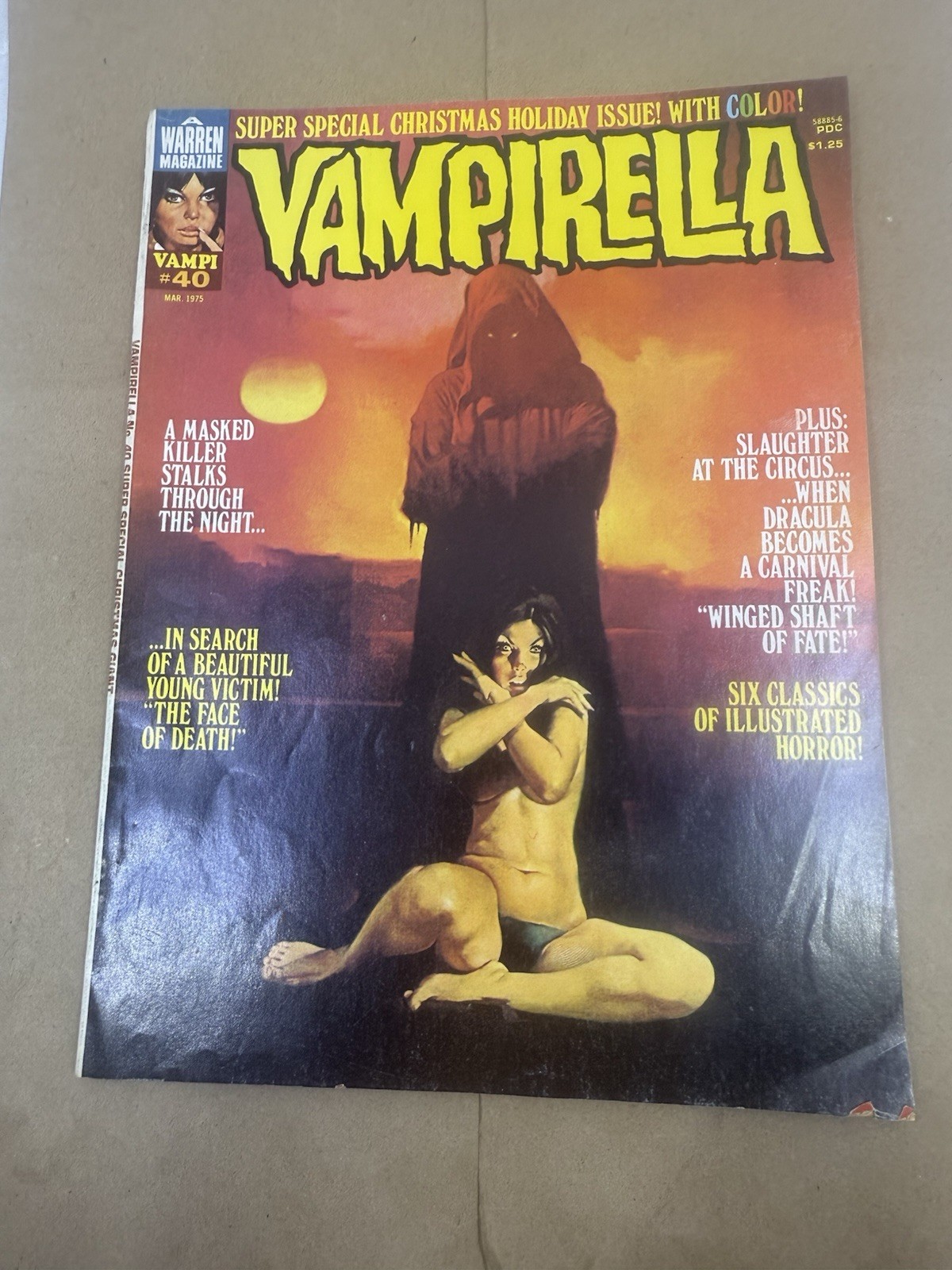 Warren Magazine, Vampirella: Super Christmas Special #40, March 1975, Bronze Age