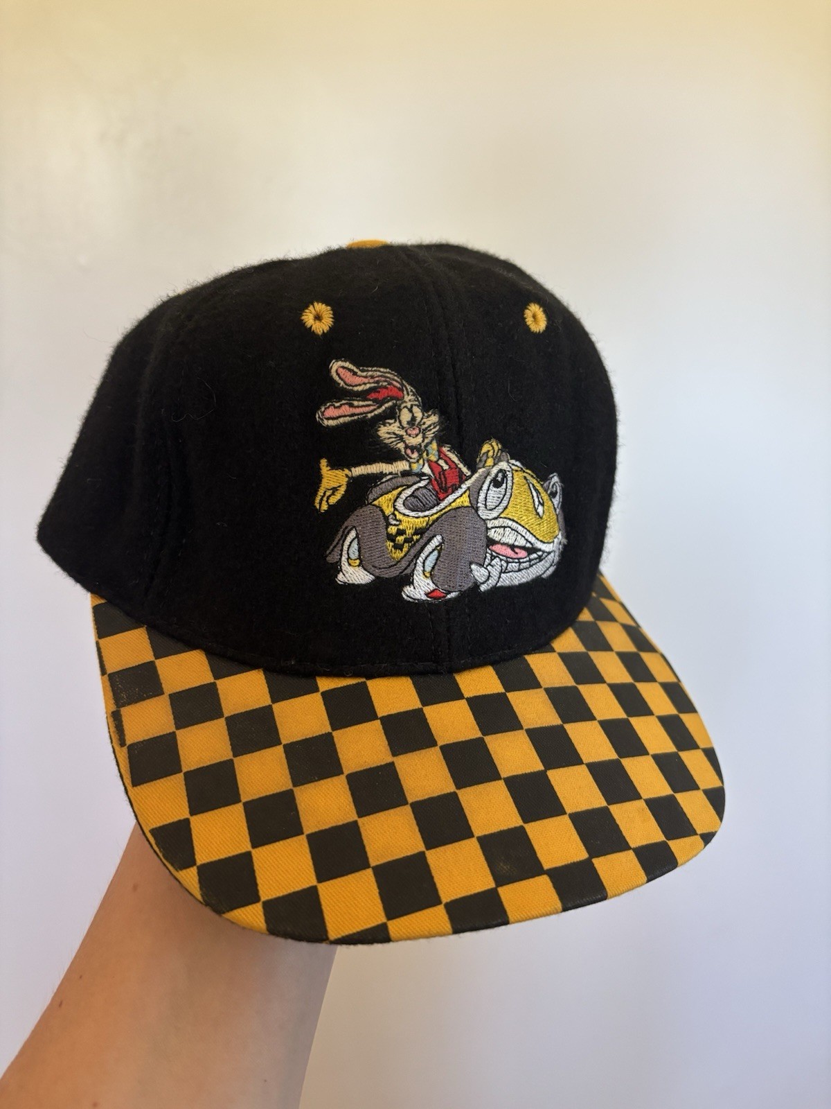 Vintage Disney Roger Rabbit’s Car Toon Spin Snapback Hat Goofy’s Hat Co Made USA