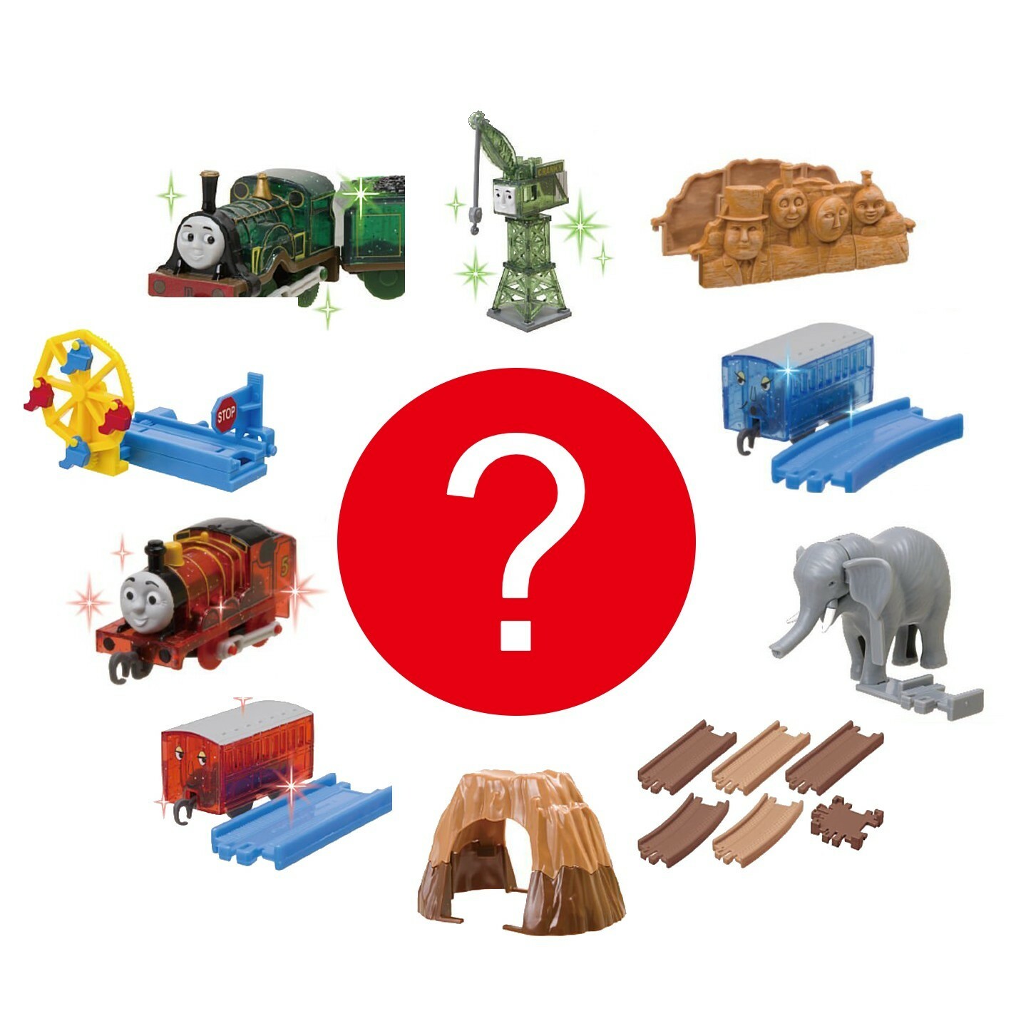 Capsule Plarail Thomas The Tank Engine Glitter Figure 1 Random Gashapon Toy