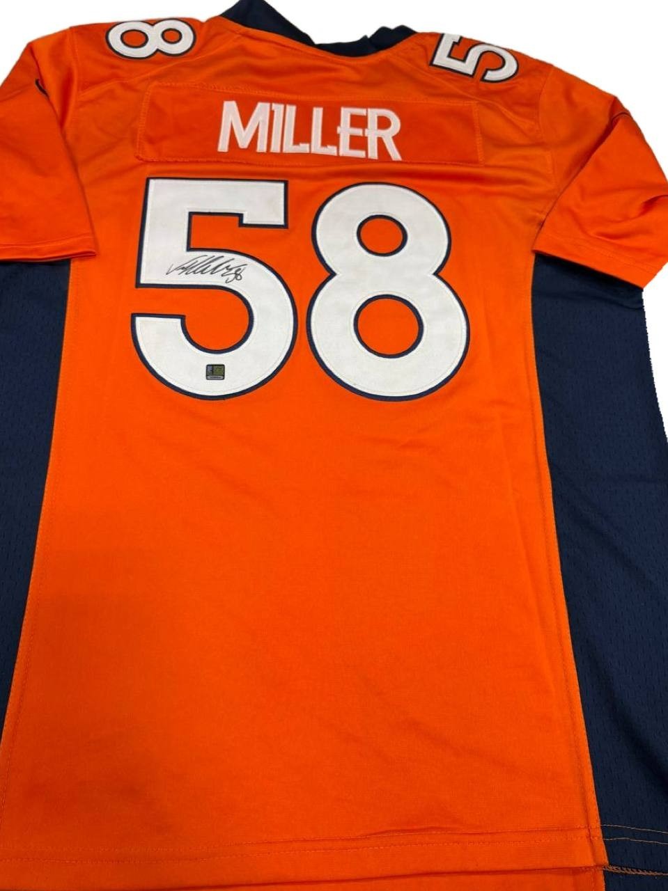 Von Miller Signed Broncos #58 Orange Jersey NFL COA Auto Certified