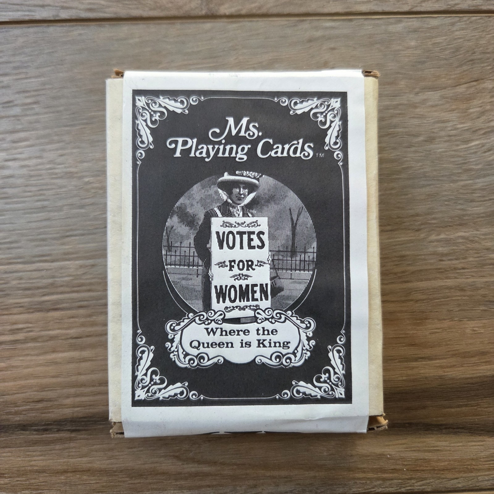 Rare Vtg 1975 NEW Ms Playing Cards VOTES FOR WOMEN RIGHTS VOTE Suffrage Lib Deck