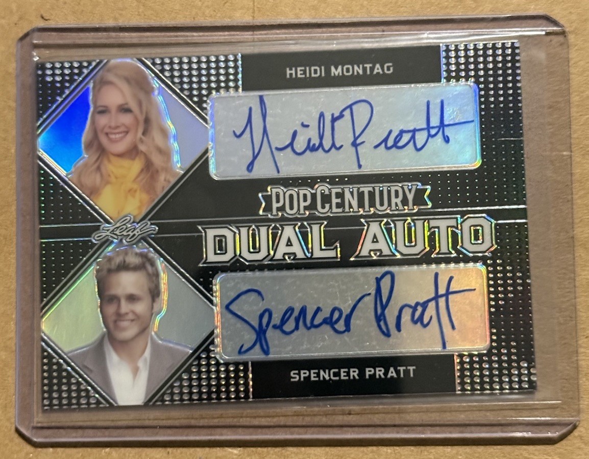 Heidi Montag Spencer Pratt 2021 Leaf Pop Century Dual Auto /10 #DA-14