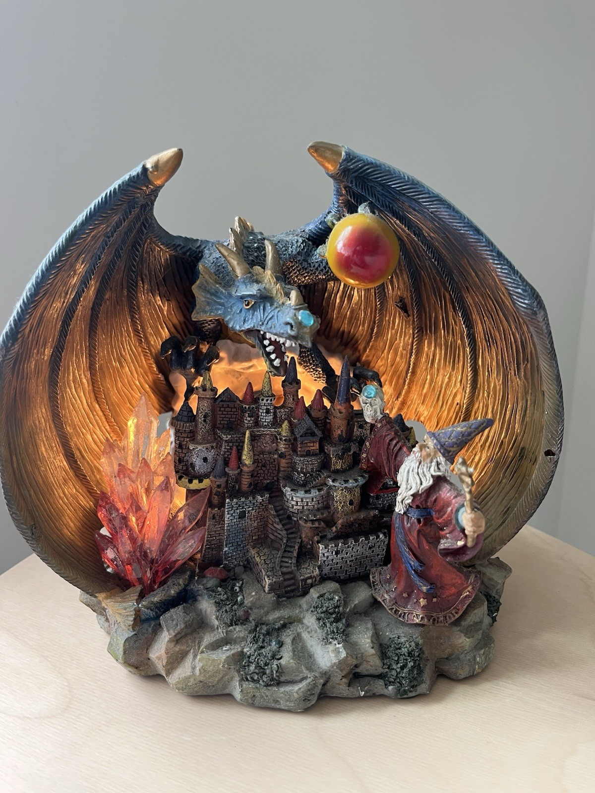 Vtg 90s Wizards And Dragons Fantasy Nightlight Trippies Inc.