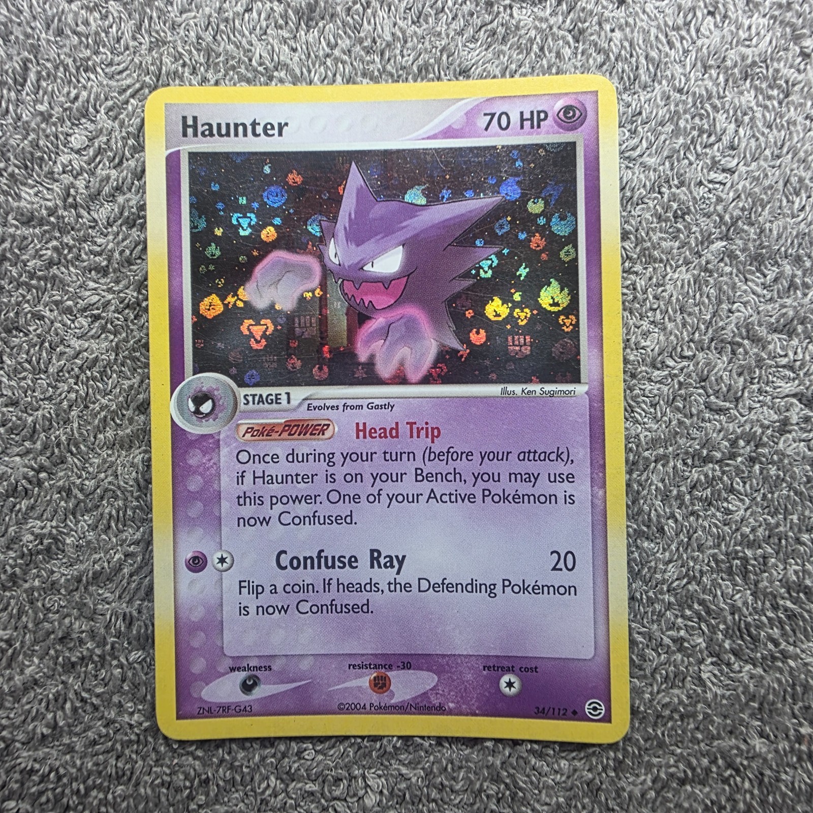 Pokemon TCG - FireRed LeafGreen : Haunter - 34 / 112 (Reverse Holo)
