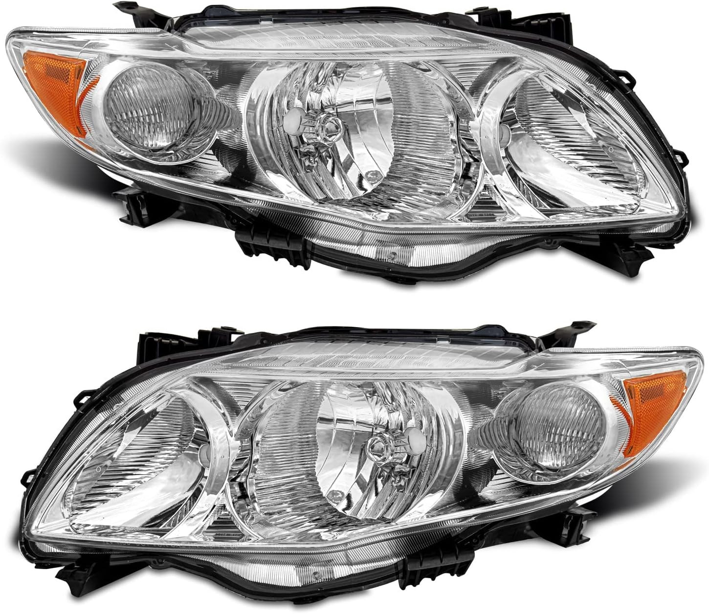 For 2009-2010 Toyota Corolla Halogen Headlight W/O Bulbs
