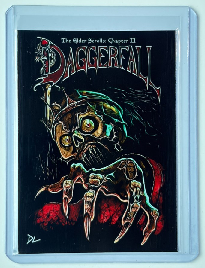 Daggerfall Edition Artist Signed “The Elder Scrolls II” Trading Card 1/10