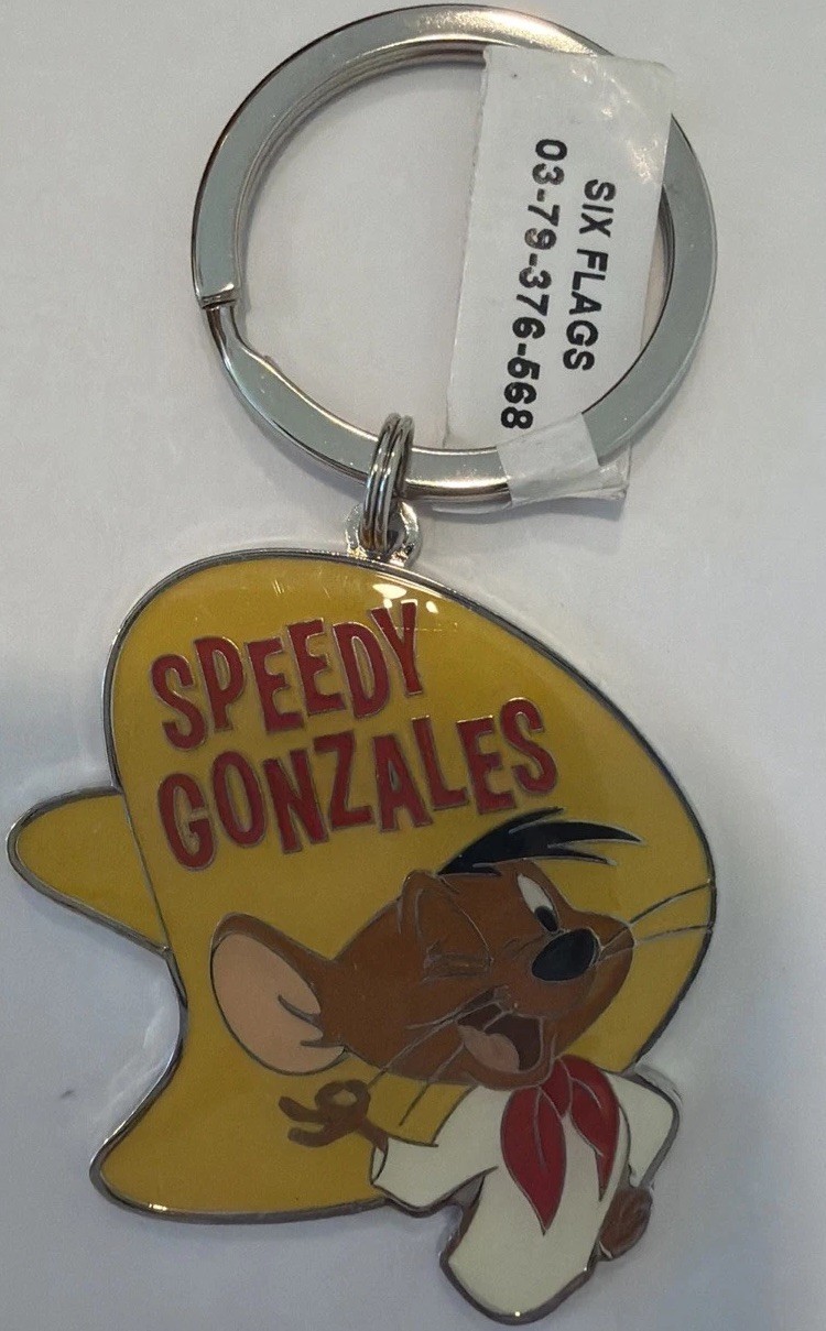 Speedy Gonzales Keychain  Looney Tunes Warner Bros Six Flags Magic Collectible