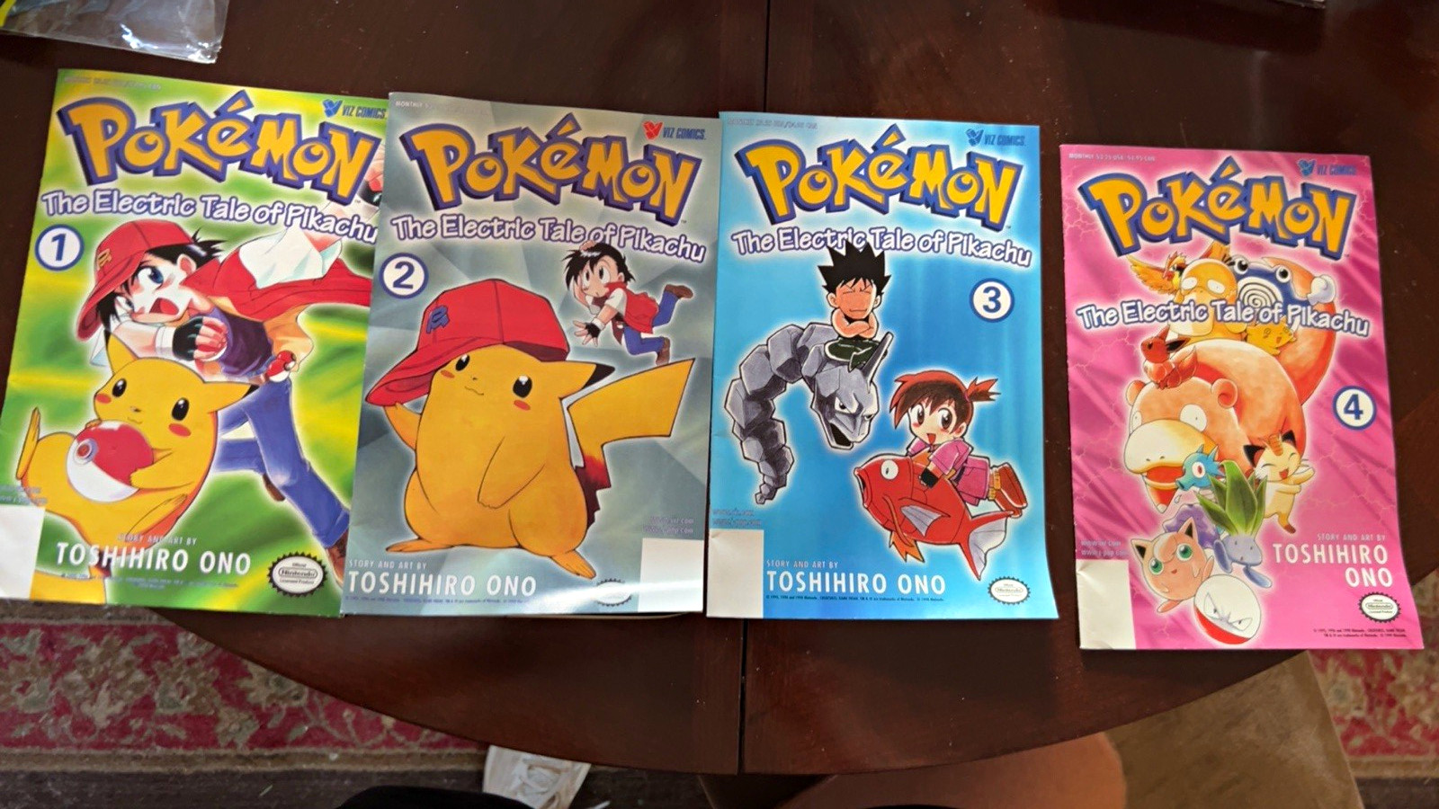 Pokémon: The Electric Tale of Pikachu Vol 1-4 Manga Lot - VIZ Media Ono