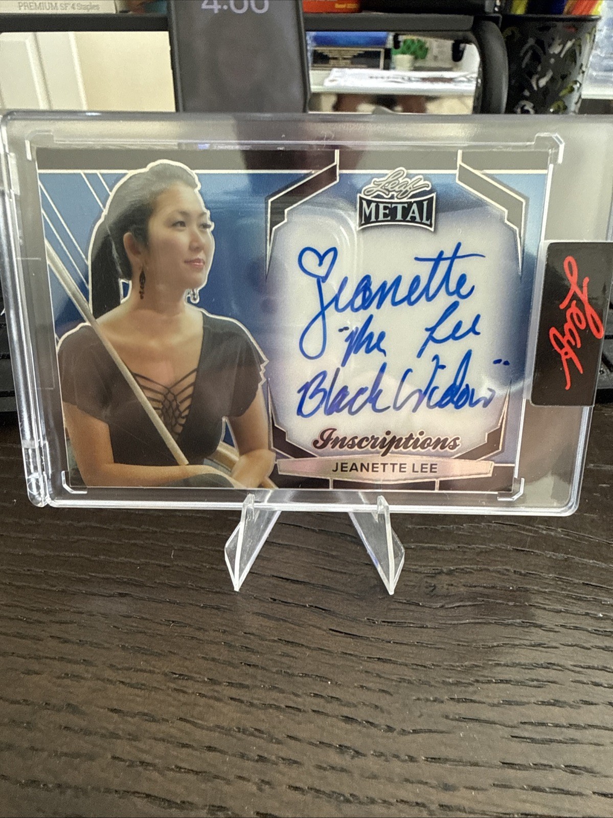 Leaf 2024 Metal Inscriptions Jeanette Lee Auto #MHJ-JL2 /150 Insert