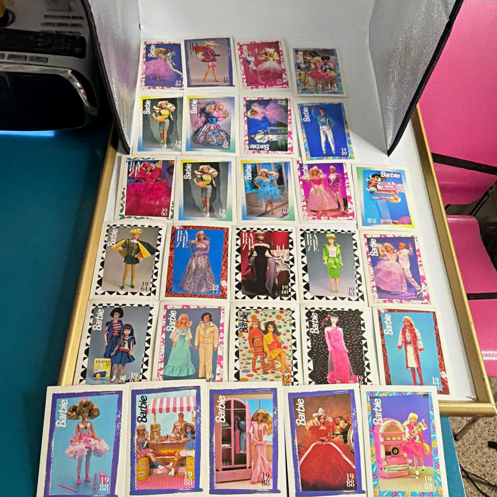 1990 Mattel Inc Vintage Barbie Trading Cards Lot of 70