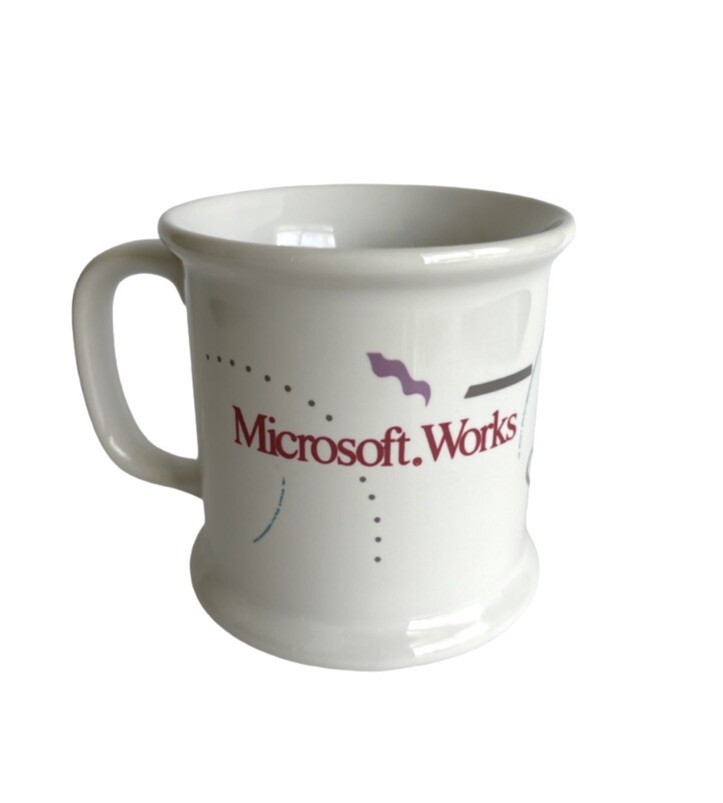 Microsoft Works Coffee Mug White The Galaxy VIP Collection 