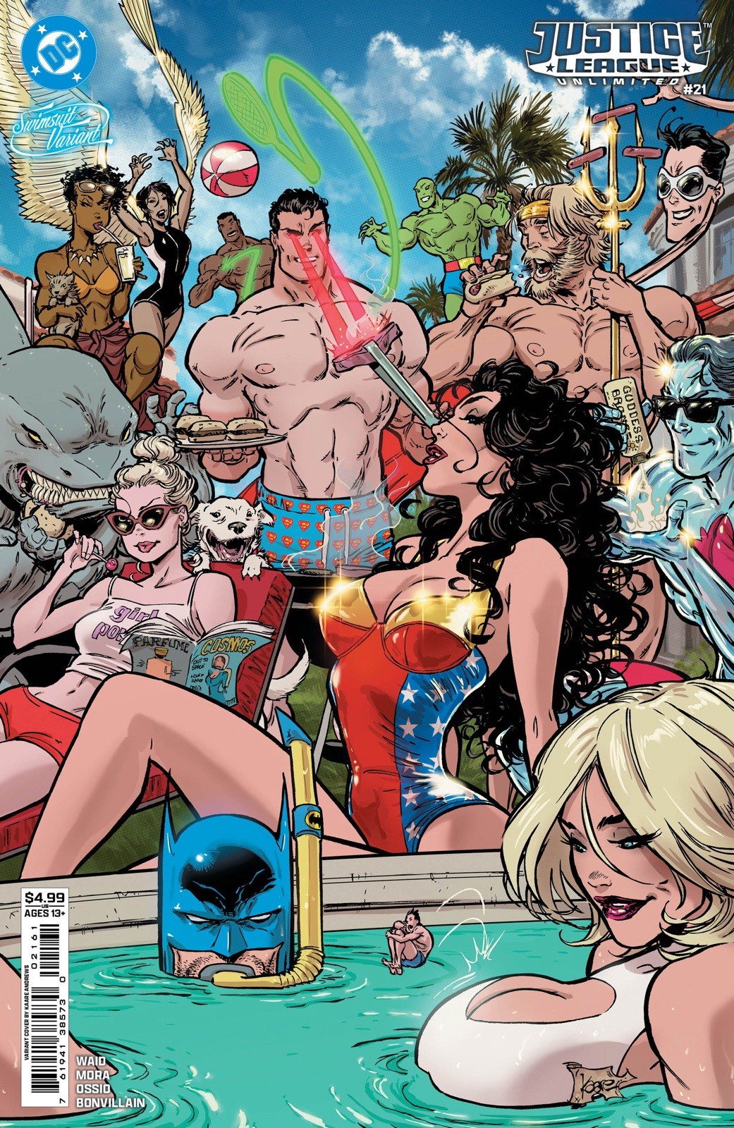 Justice League Unlimited #21 - Kaare Andrews Swimsuit Variant