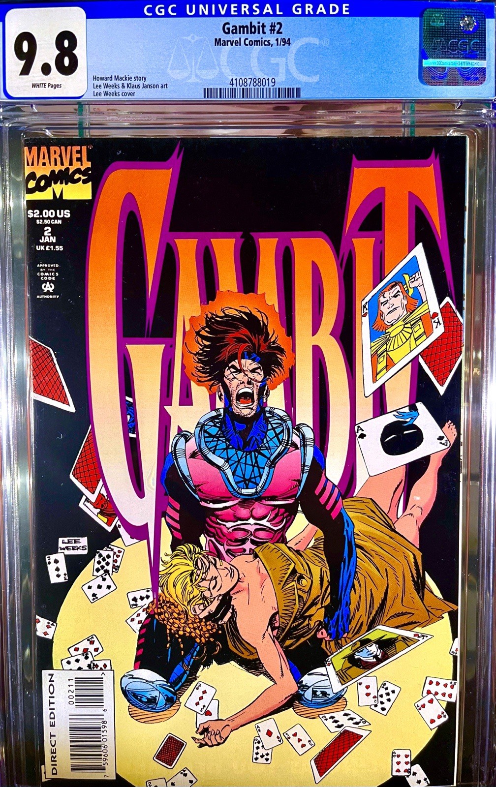 Gambit #2 CGC 9.8