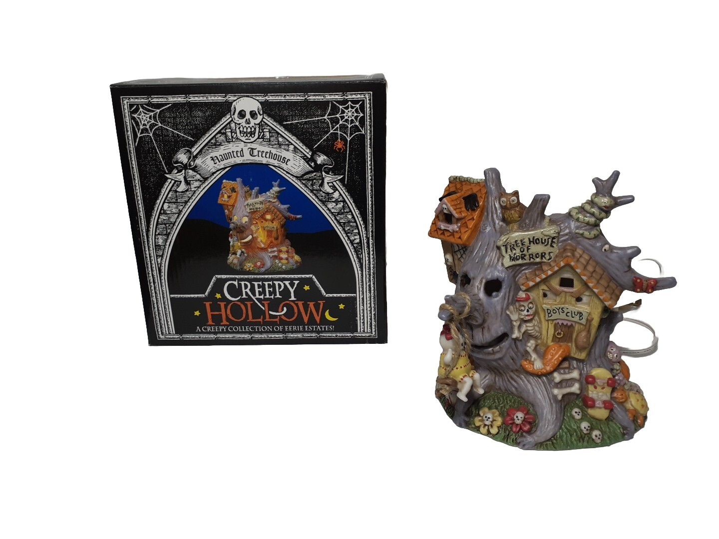 Creepy Hollow  HAUNTED TREEHOUSE Halloween Miniature House Village
