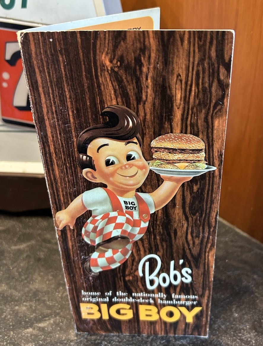 Vintage Bob’s Big Boy Menu 1960’s Original
