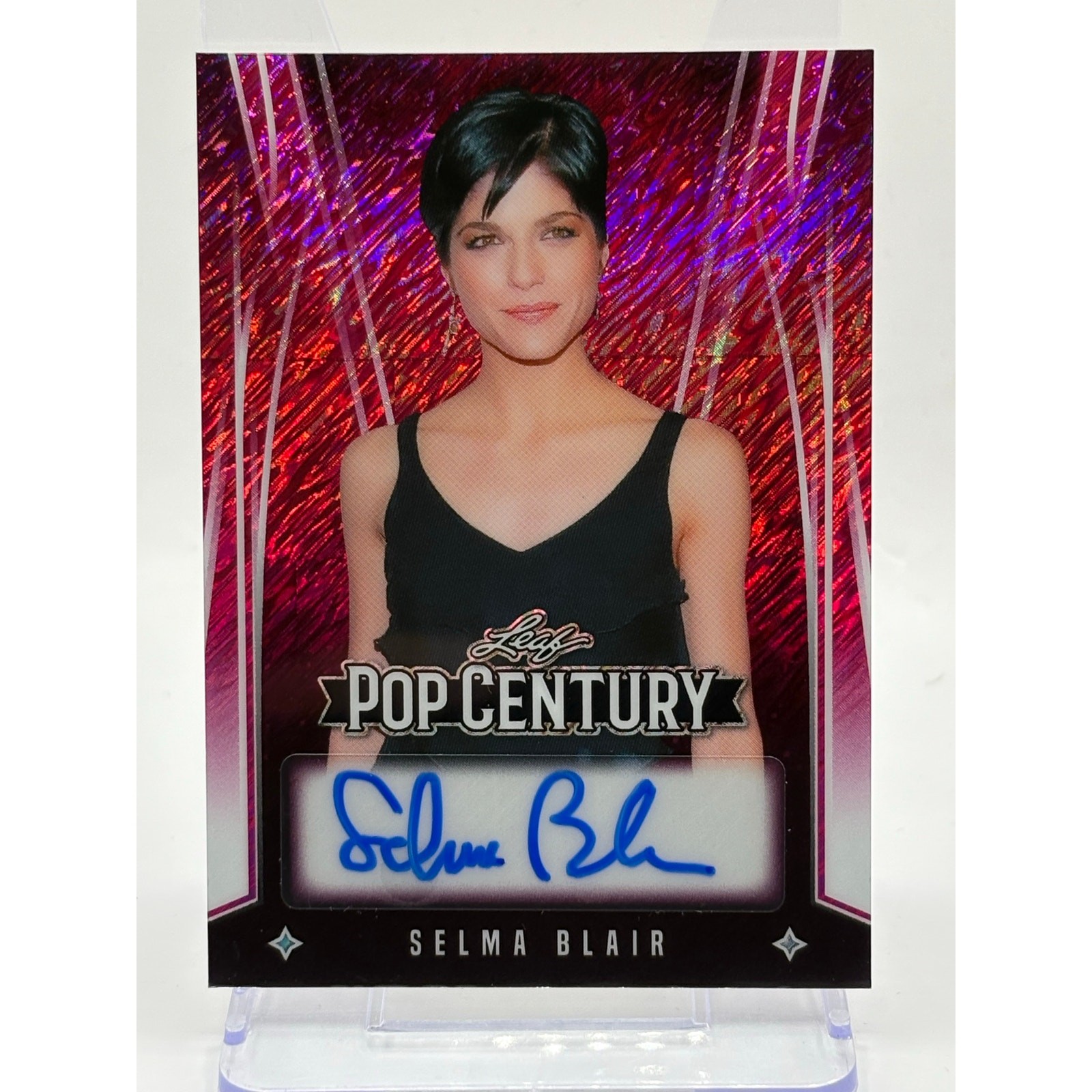 2025 Leaf Pop Century Selma Blair Pink Shimmer Auto 8/8 SP Hell Boy Actress