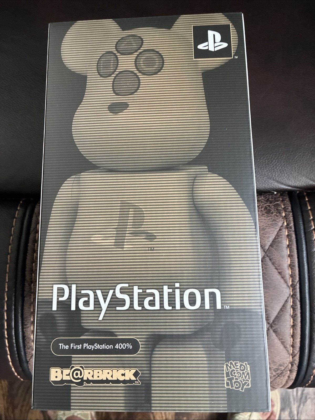 Medicom 400% Bearbrick ~ The First PlayStation Be@rbrick Play Station Gray Ver