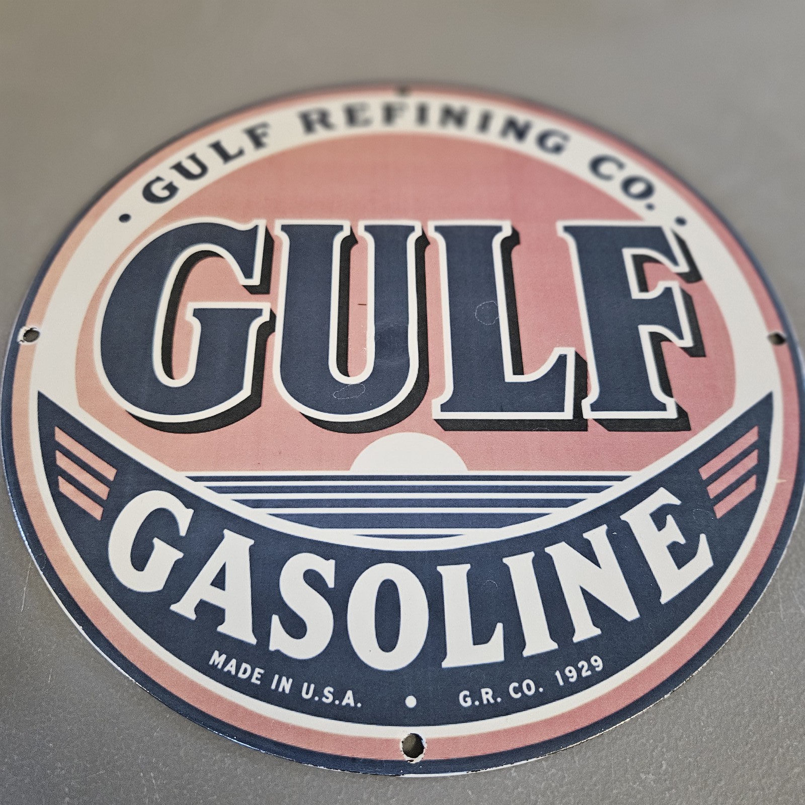 VINTAGE 1929 GULF GASOLINE 12