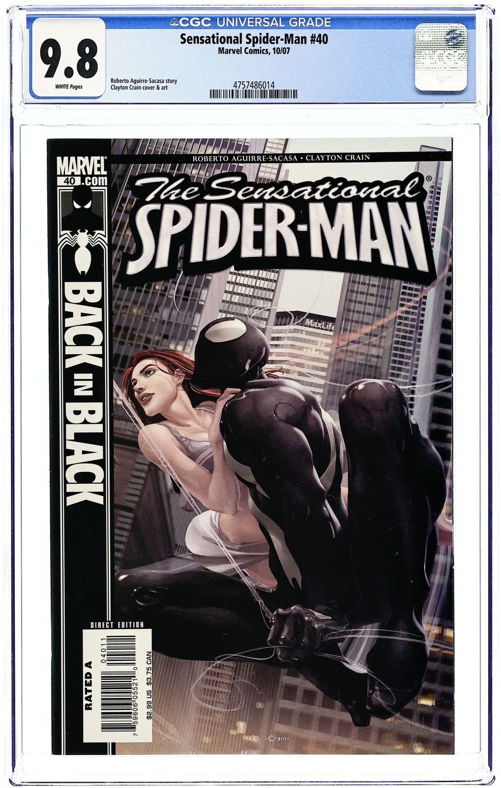 Sensational Spider-Man #40 CGC 9.8 2007 4757486014