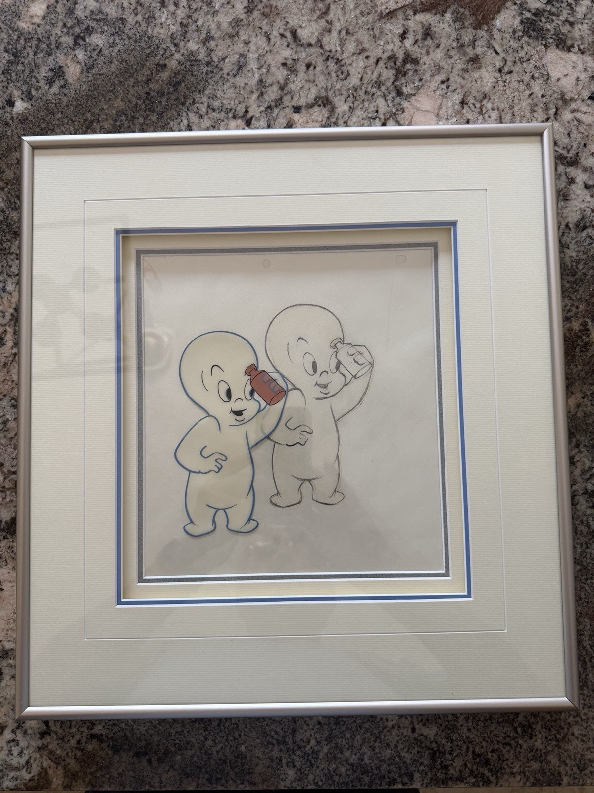 Casper the Friendly Ghost Framed Animation Cel, 1950s Famous Studios