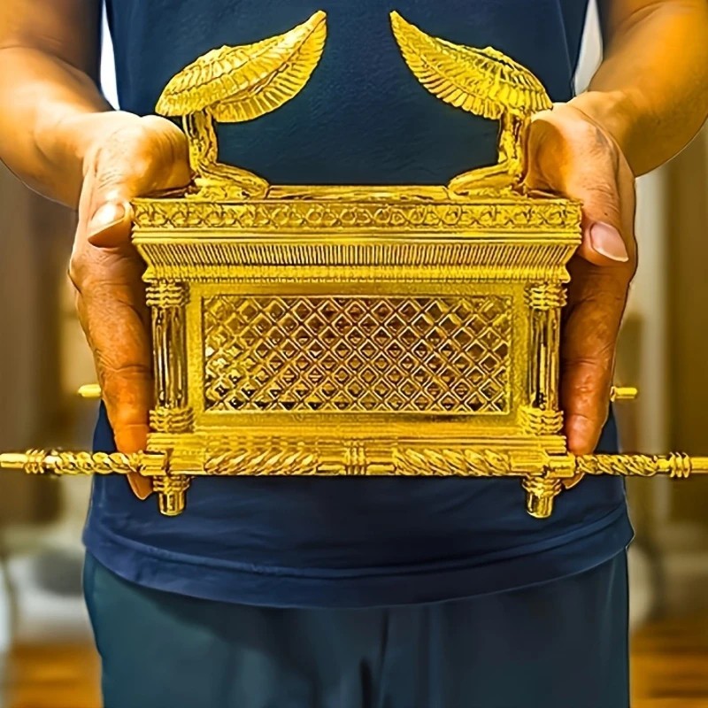 1pc Metal Statue Ark of the Covenant Jewish Ark Jerusalem Religious Belief Home