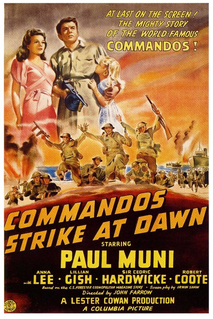 🎬 Commandos Strike at Dawn (1942) Vintage Movie Poster - 24x36” Hi-Res💎 Print