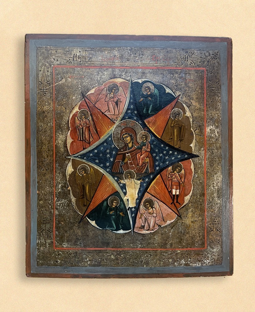 Antique Russian Icon - Mother of God 