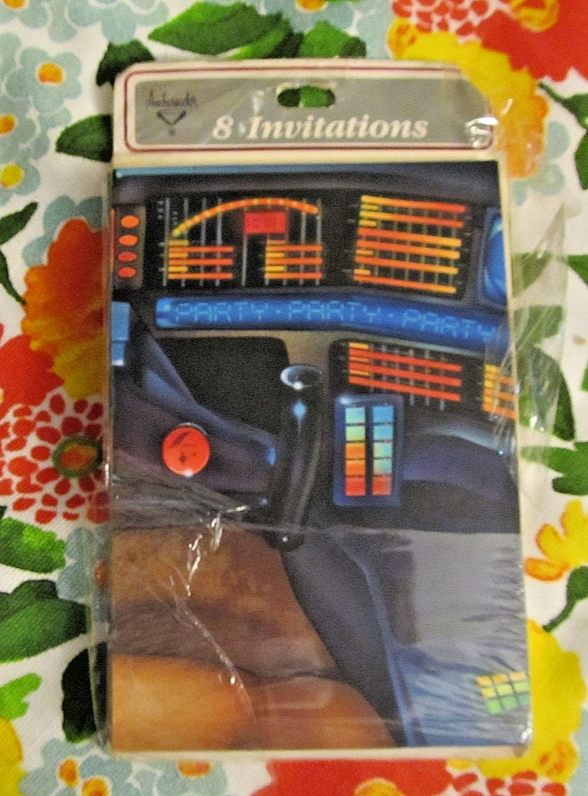 Vintage 1980\'s Knight Rider Knight 2000 Party invite cards pack