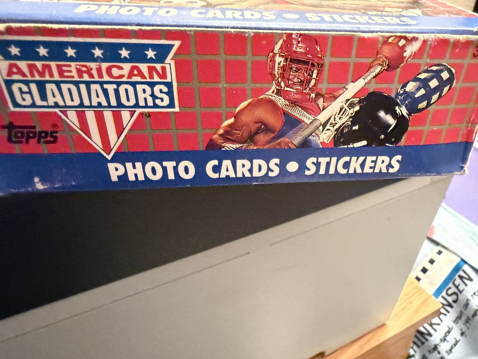 AMERICAN GLADIATORS BOX OF 36 PKS PER BOX TRADING CARD & STICKERS