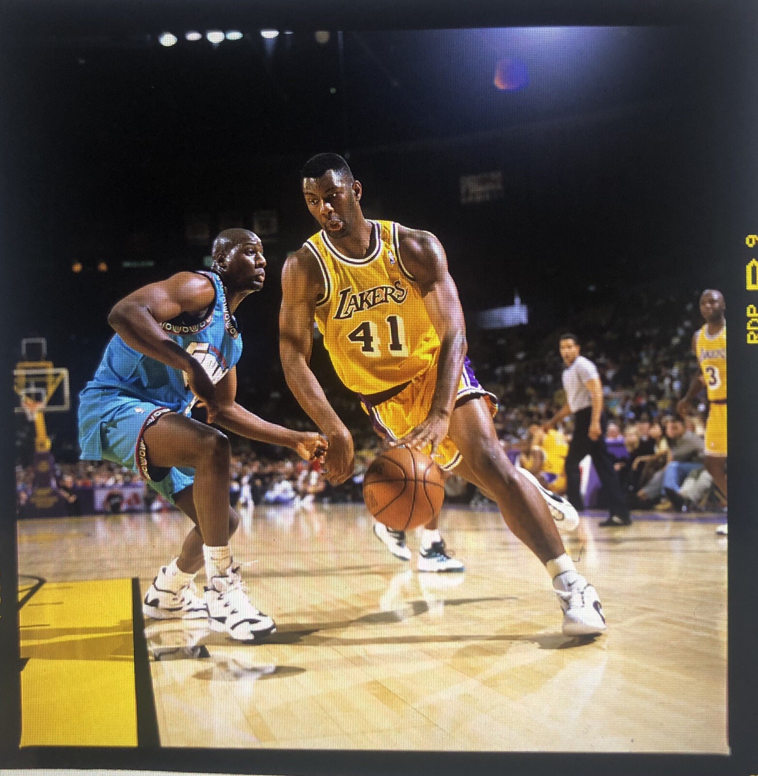 Elden Campbell of LA Lakers By NBA Professional Photographer Andy Hayt
