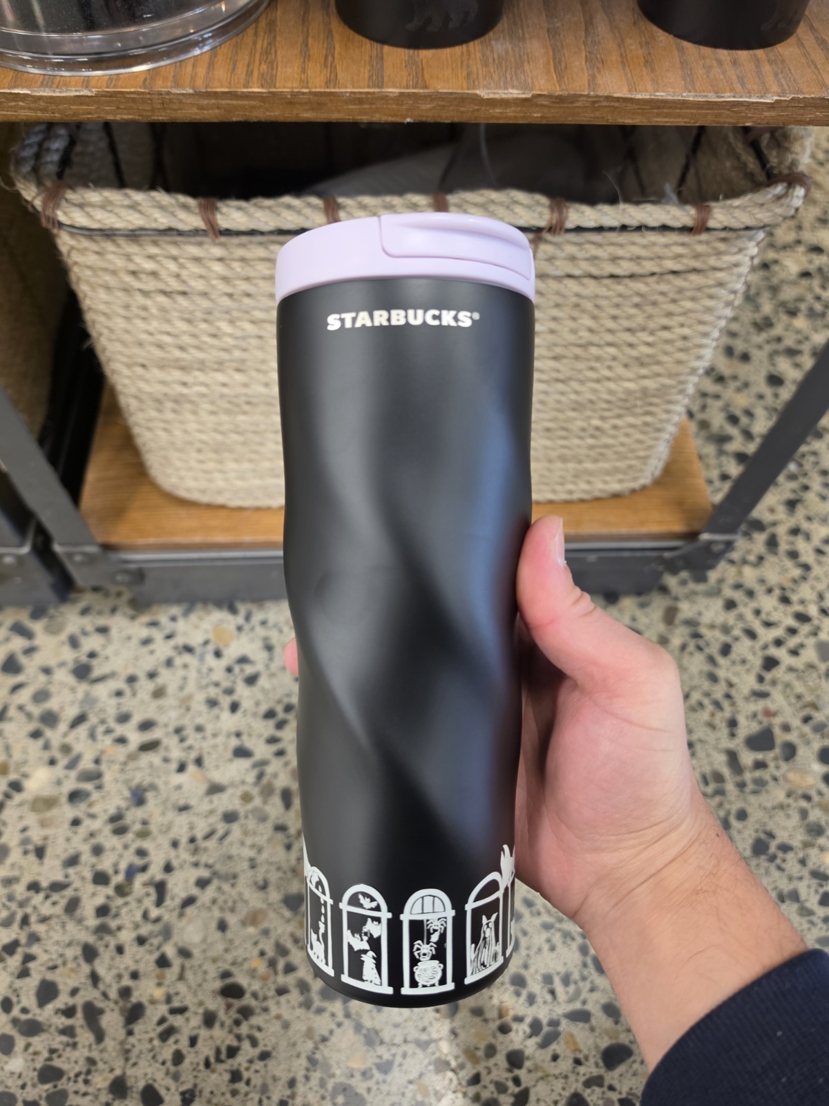 Starbucks 2026 Black Cat Stainless Tumbler 16 oz Glow In The Dark