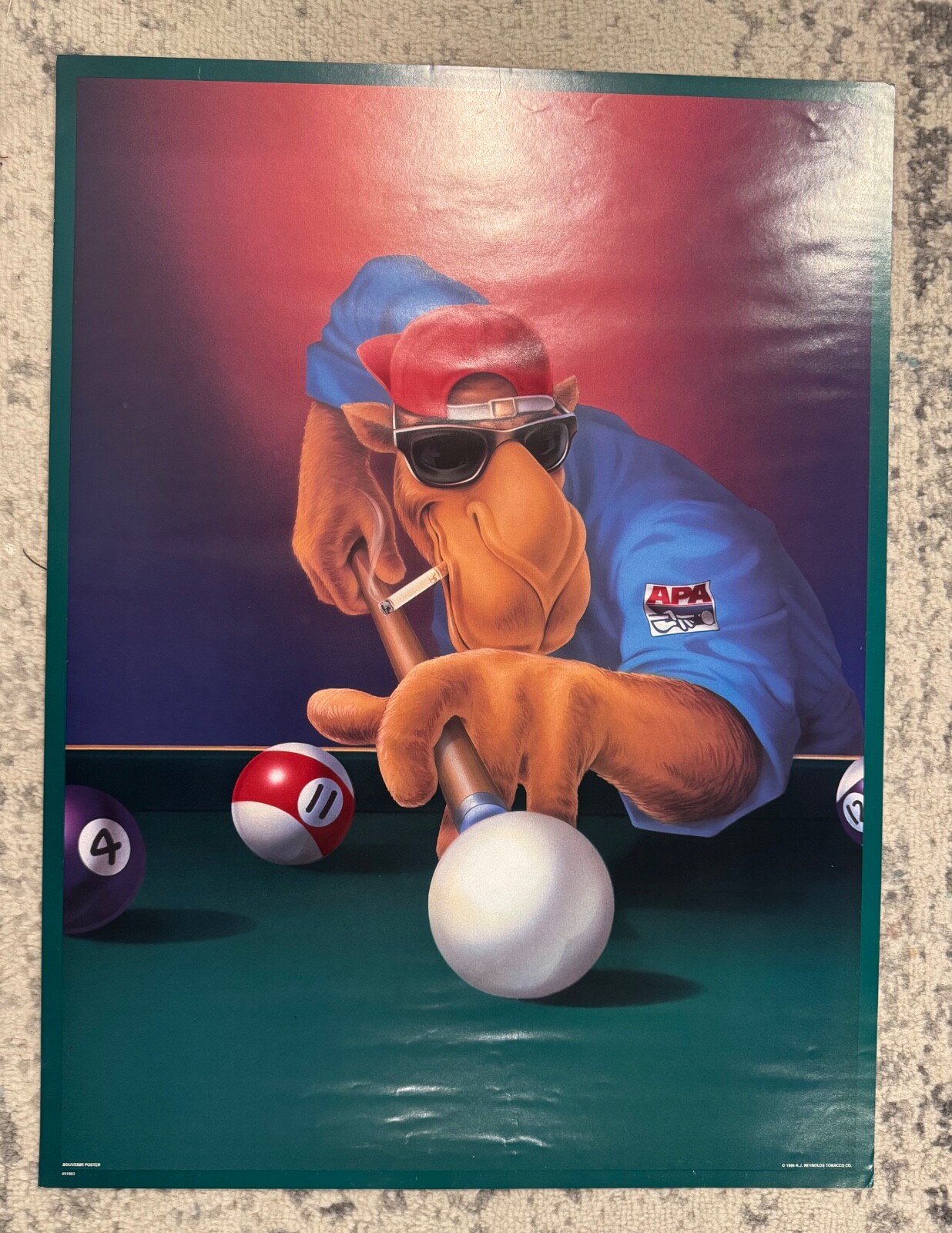 Rare Camel Joe collectible poster 18X24 from 1995 