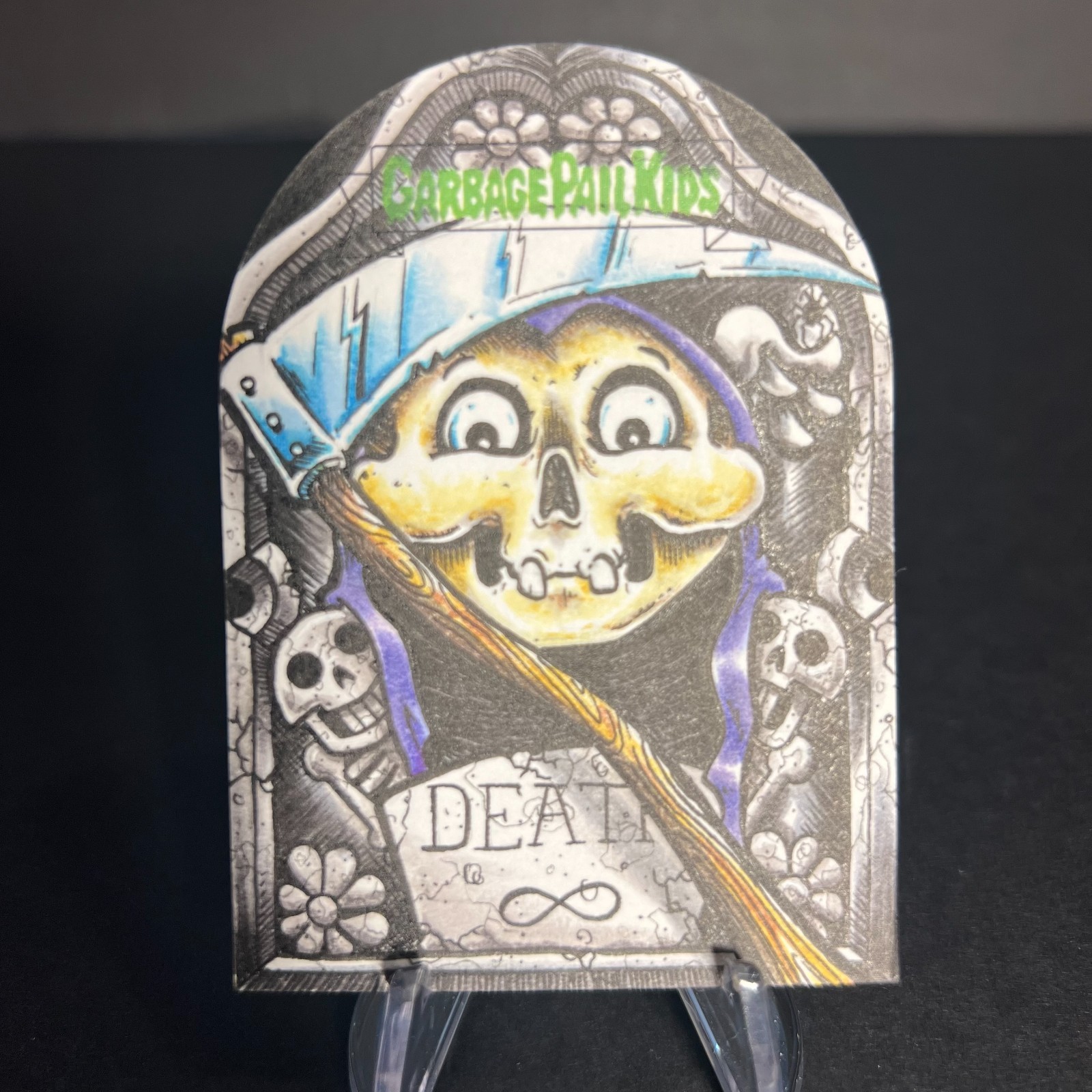 GARBAGE PAIL KIDS GRIM JIM SKETCH K. GRIMM REVENGE OF HORROR-IBLE