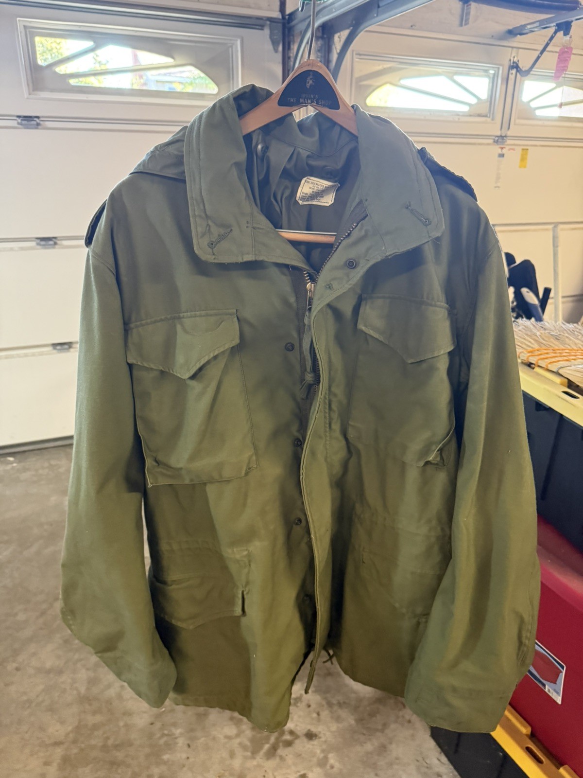 U.S.A.F/Army Vietnam Vintage Cold Weather Field Jacket. Medium Long. One Owner.