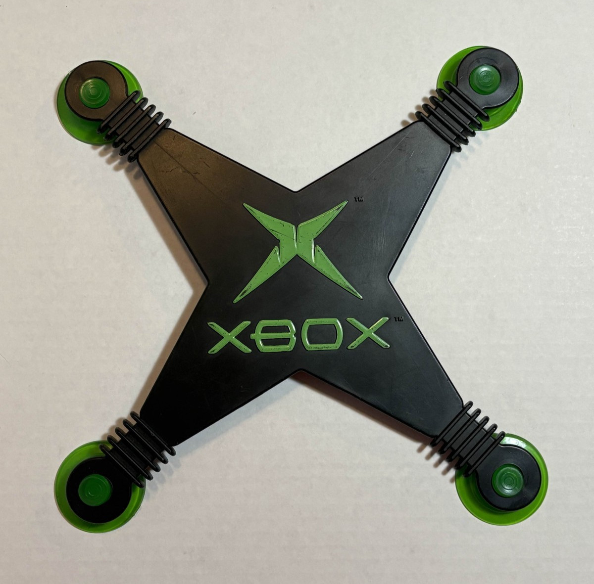 Microsoft Original Xbox Logo X Window Sign Suction Cup Store Display Promo Rare