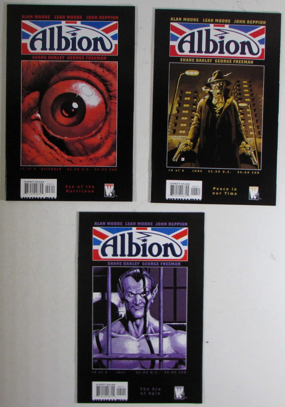 Albion Lot of 3 #3, 4, 5 WildStorm (2005) NM 1st Print Comic Books