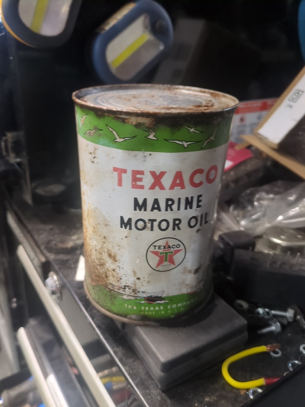 Antique Rare 1930s Texaco Marine Oil