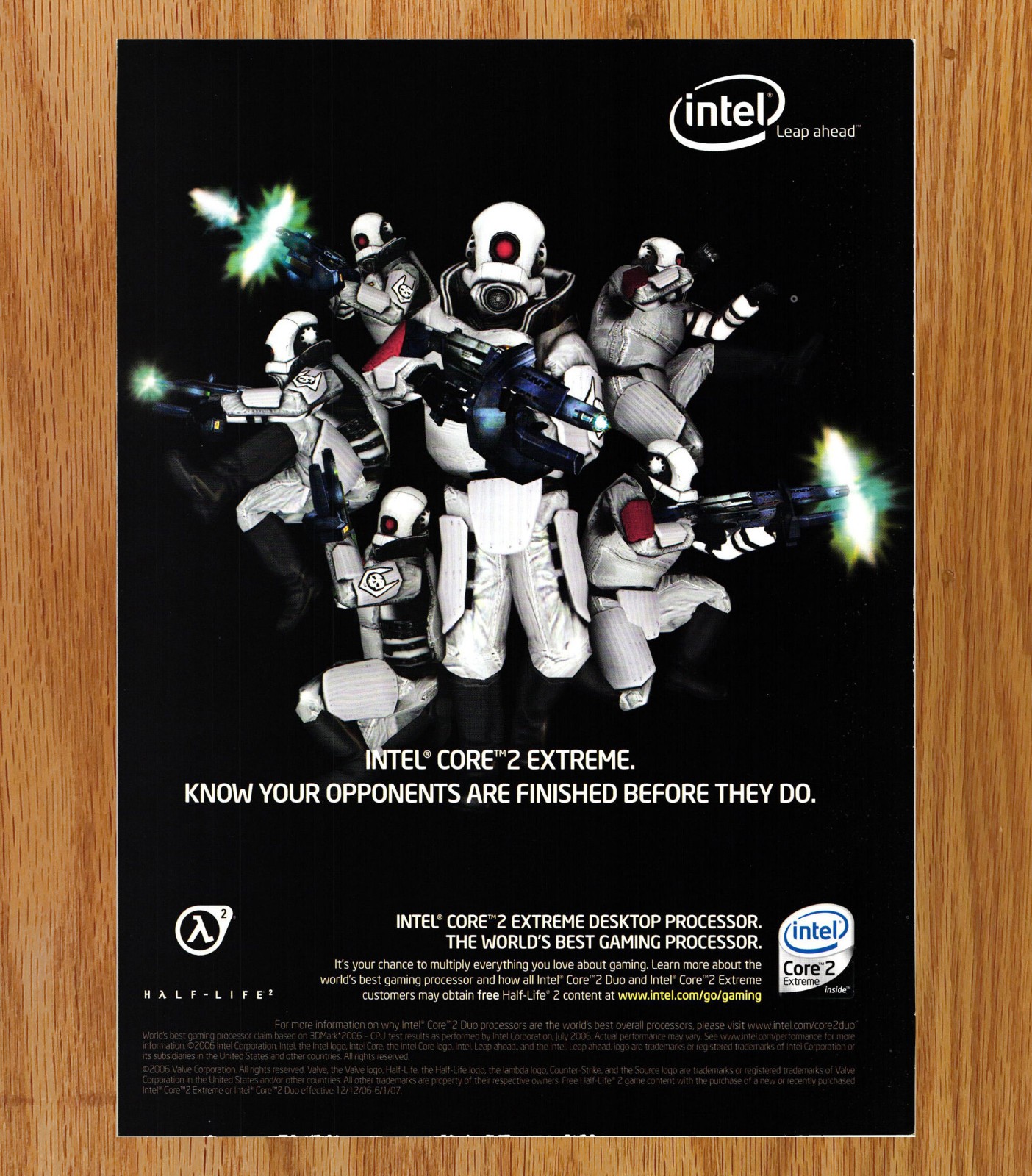 Half-Life 2 Intel Core 2 Extreme Processor - Video Game Print Ads Poster 2007