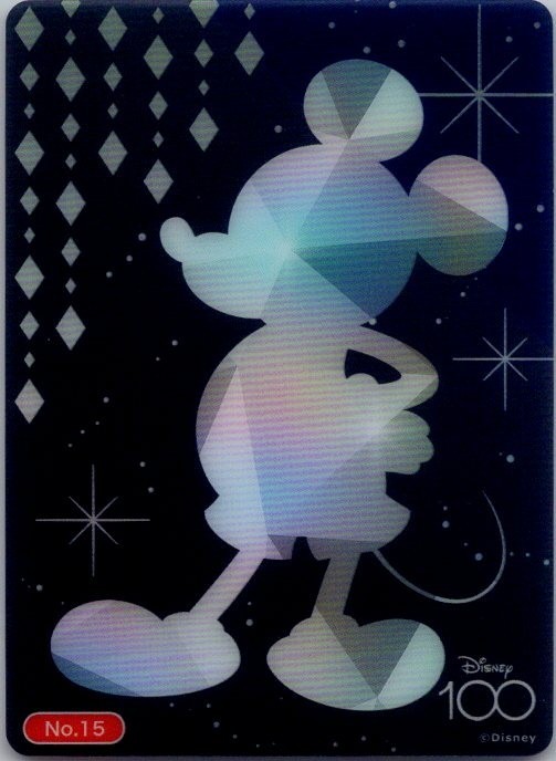 Mickey Mouse No.15 Disney 100 Trading  Card Japanese Bushiroad 2023 F/S