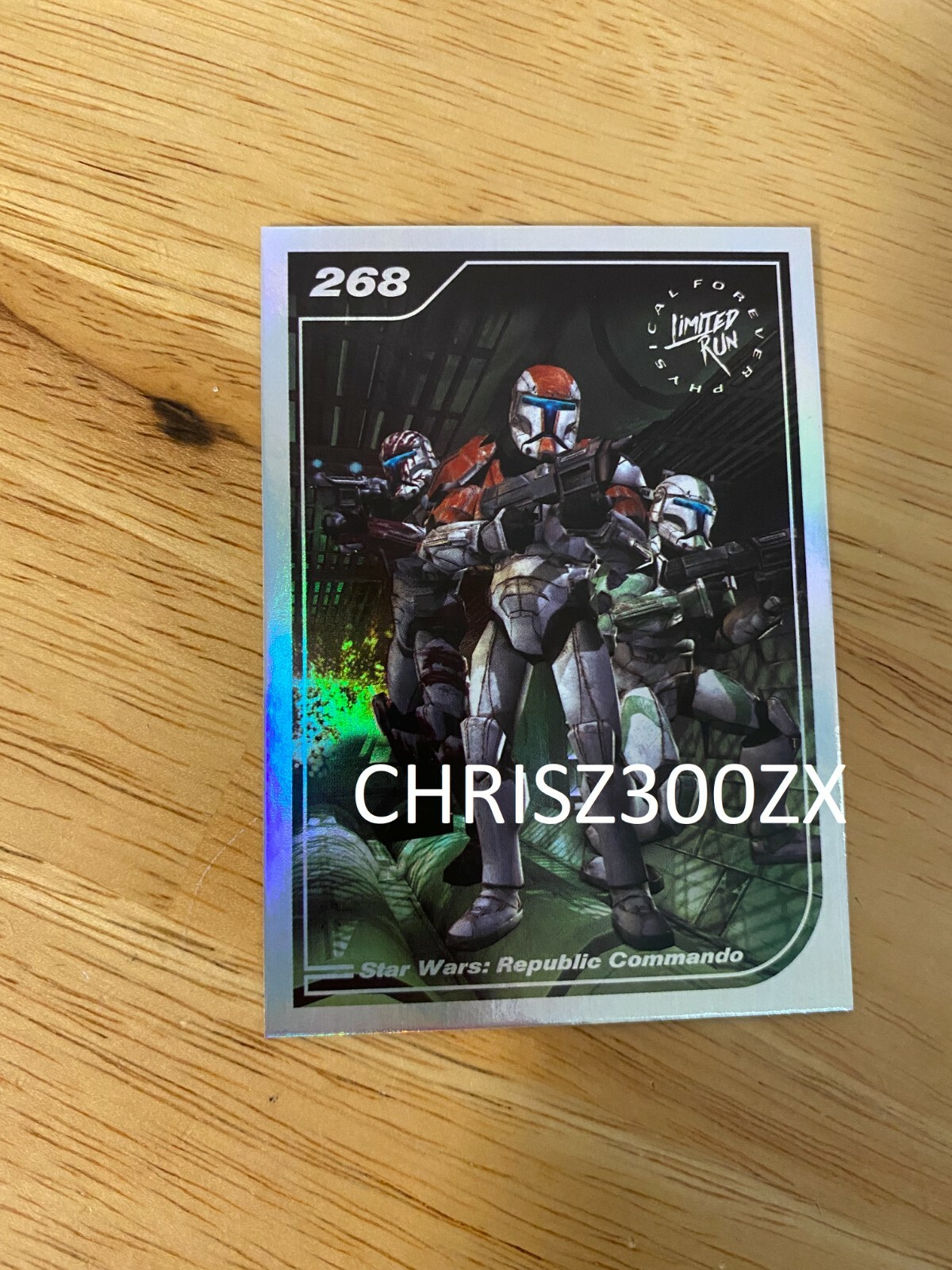 Limited Run Star Wars Republic Commando Switch PS4 Silver Trading Post Card #268
